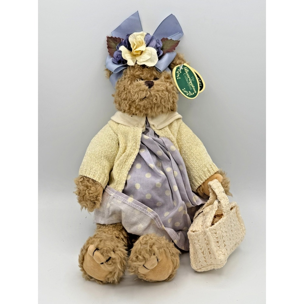 Vintage The Bearington Collection Kelly McPickinicker Plush Bear Doll w Basket‎